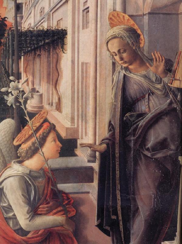 Fra Filippo Lippi Details of The Annunciation oil painting image